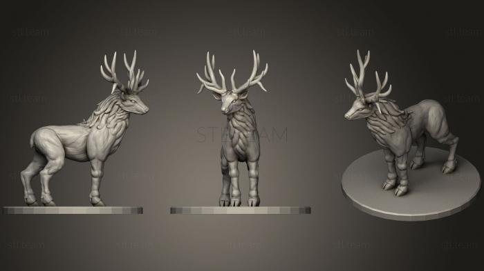 3D model Elk Mount Miniature (STL)